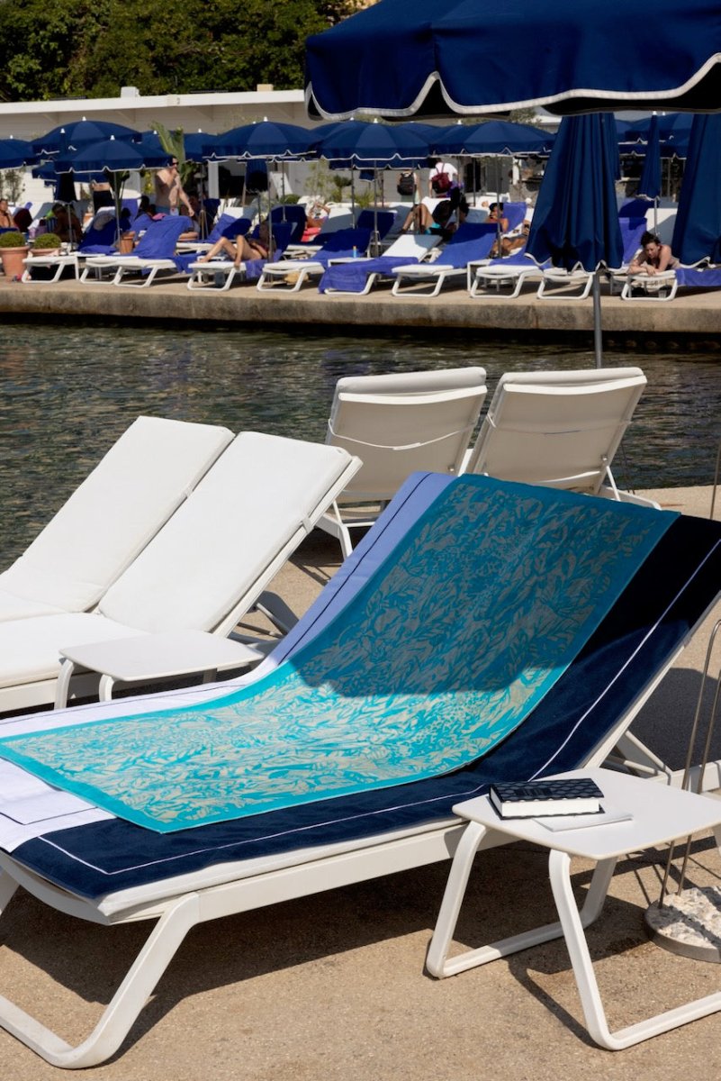 Sao Lagon Organic Cotton Beach Towel by Yves Delorme