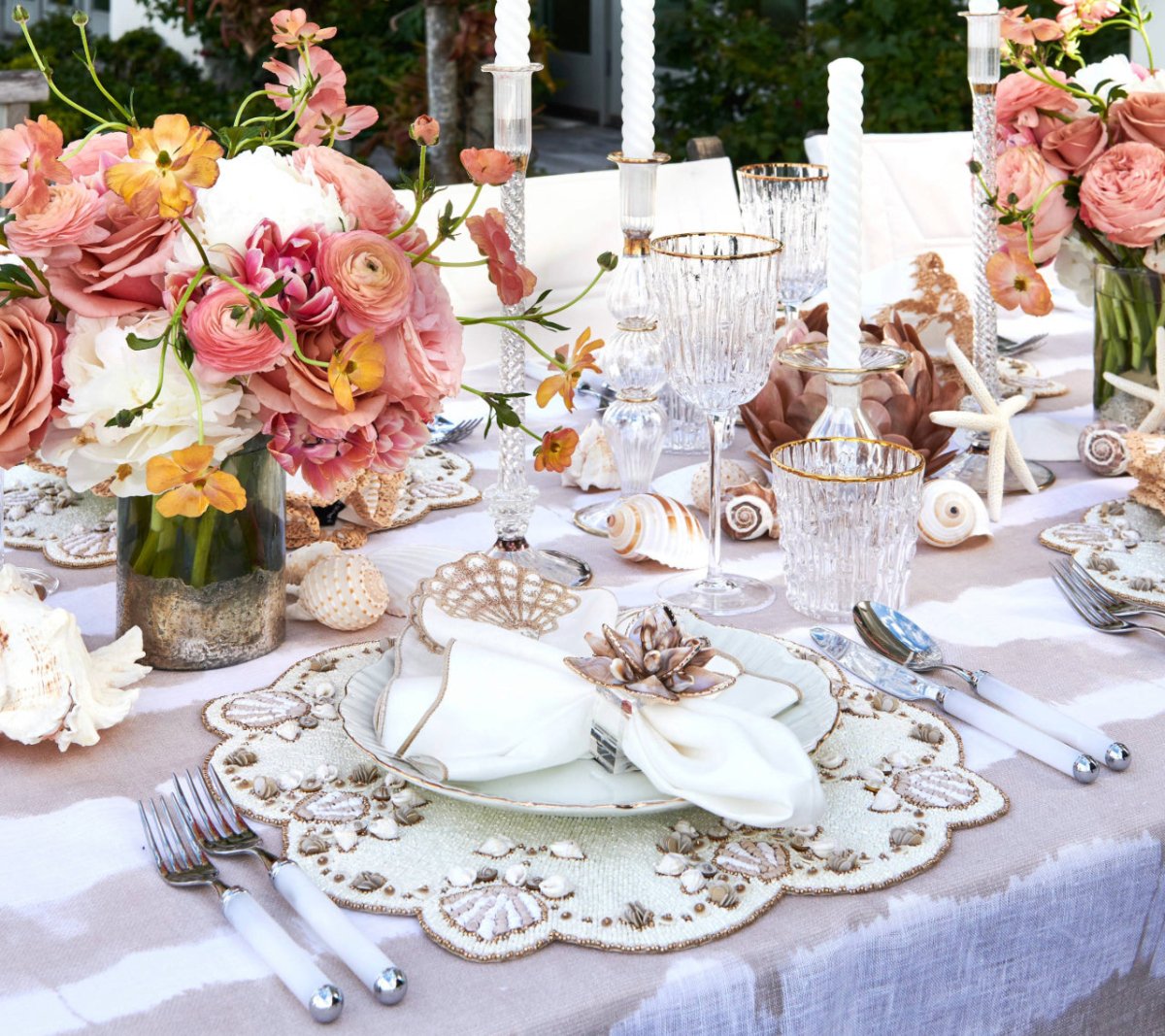 Beachcomber Napkin Ring in Natural, Set of 4 in a Gift Box by Kim Seybert