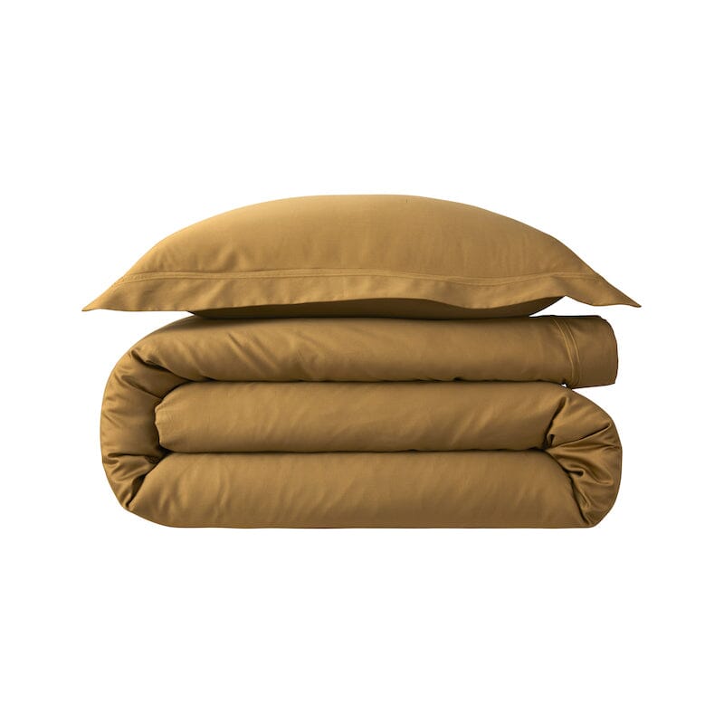 Triomphe Bronze Euro Shams Bedding by Yves Delorme