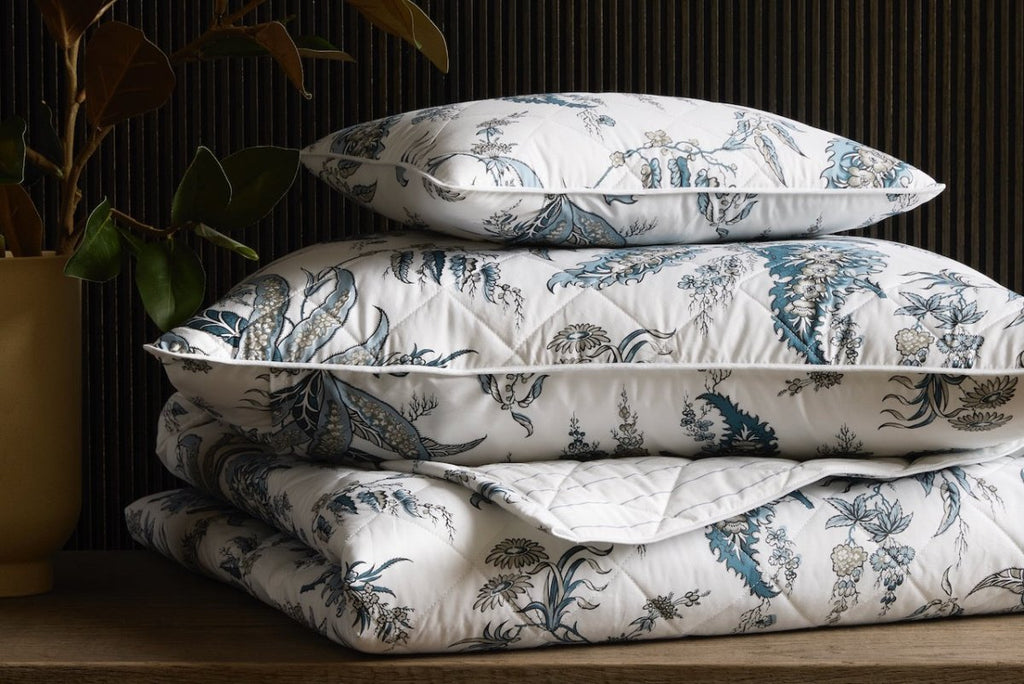 Apolline Mediterranean Quilted Bedding by Matouk Schumacher