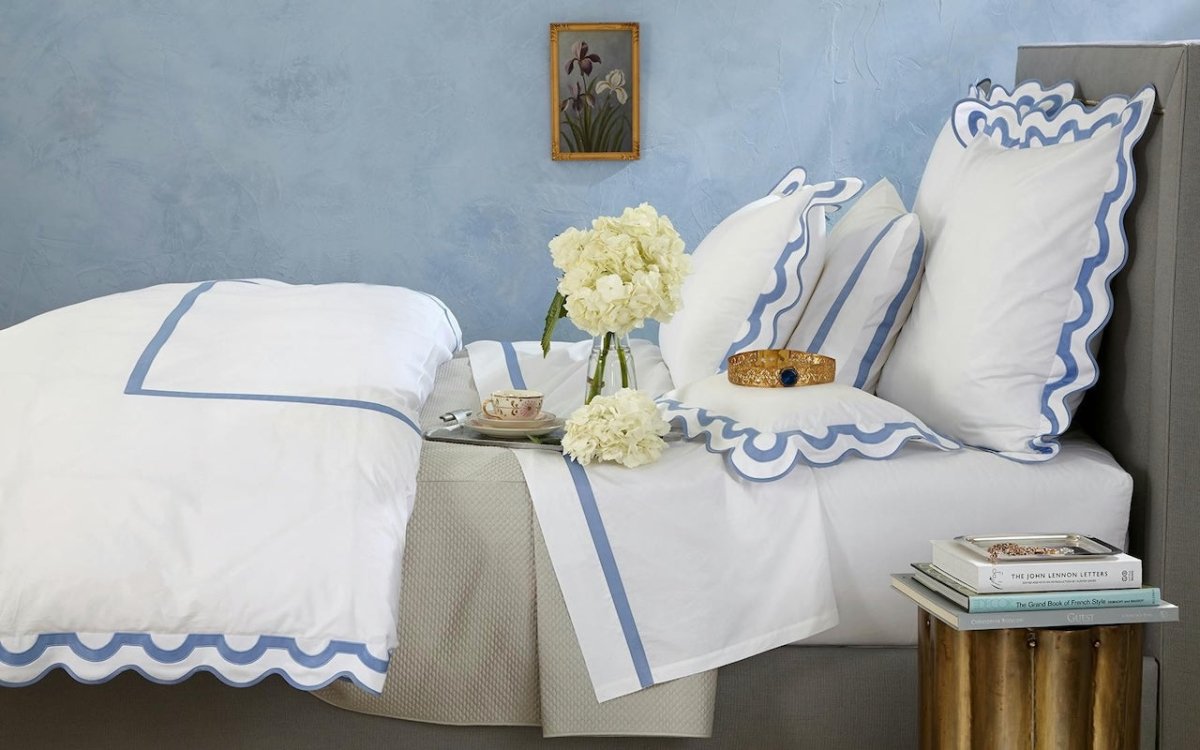 Matouk Mirasol Silver Duvet Covers