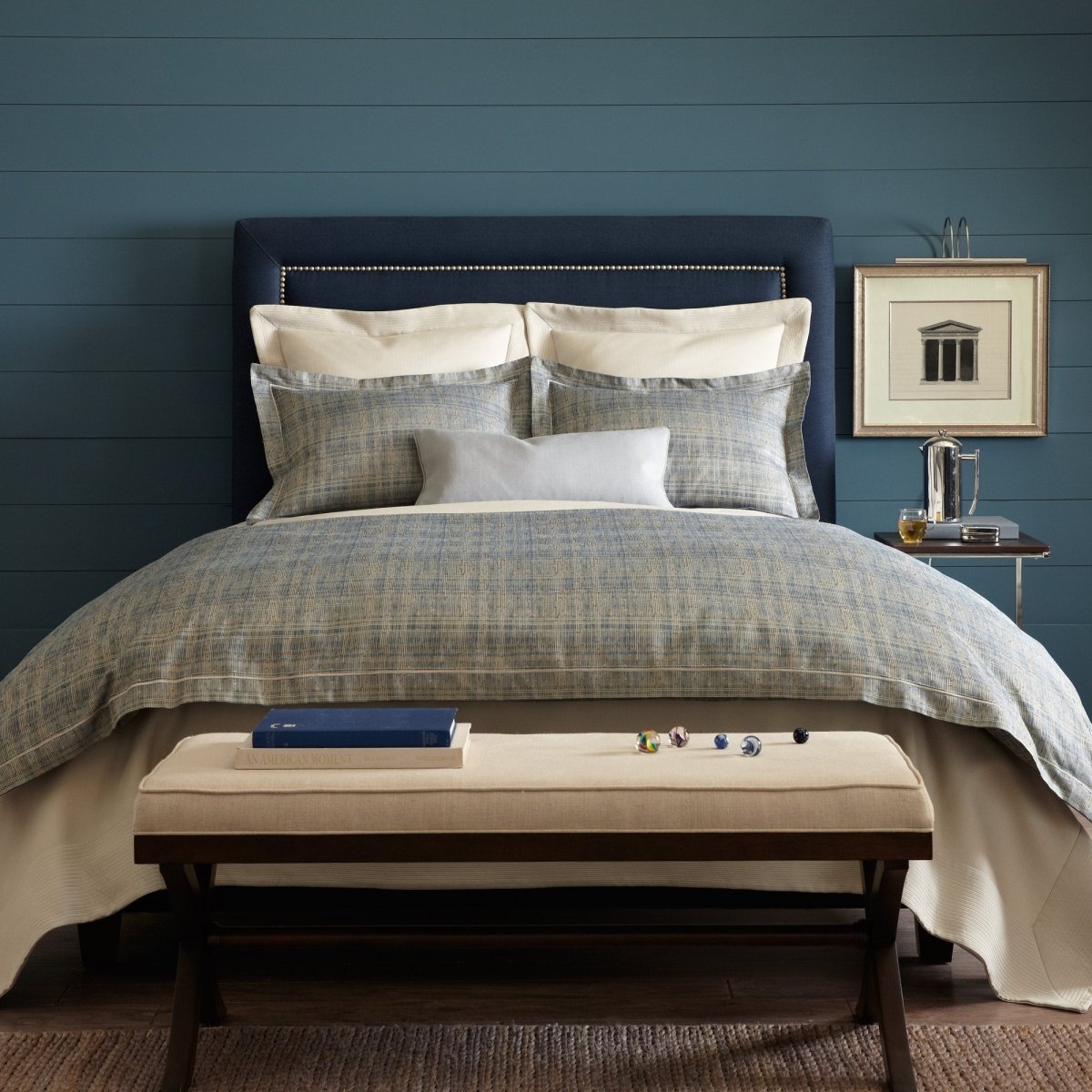 Biagio Blue Bedding by Peacock Alley