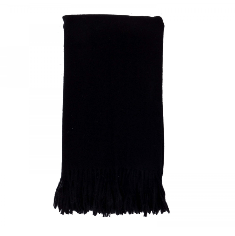 Cashmere Throw in Ebony by Alashan