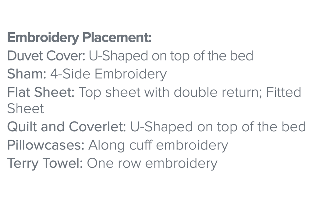 Broccato Embroidery Bedding by Dea Linens