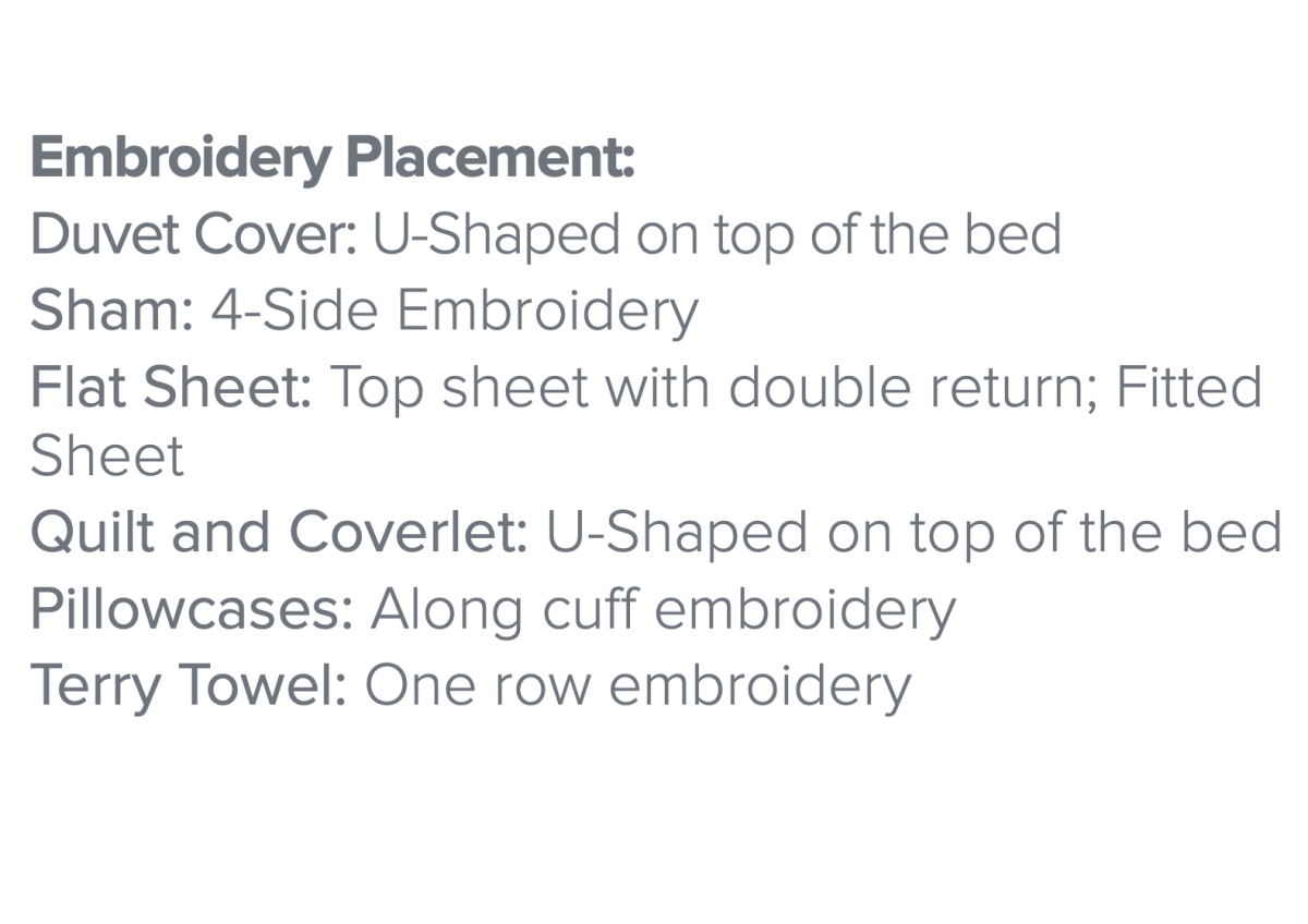 Broccato Embroidery Bedding by Dea Linens