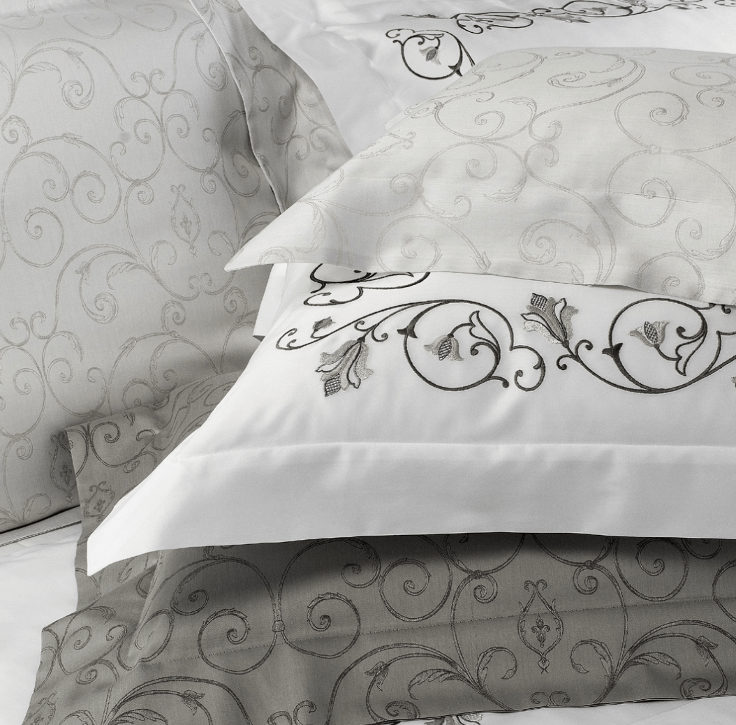Broccato Embroidery Bedding by Dea Linens