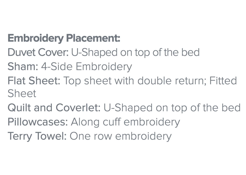 Etruria Embroidery Bedding by Dea Linens