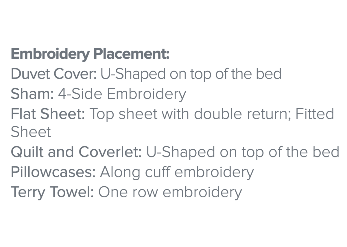 Etruria Embroidery Bedding by Dea Linens