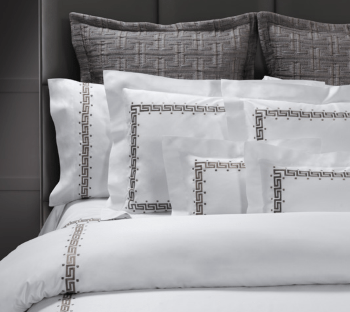 Etruria Embroidery Bedding by Dea Linens