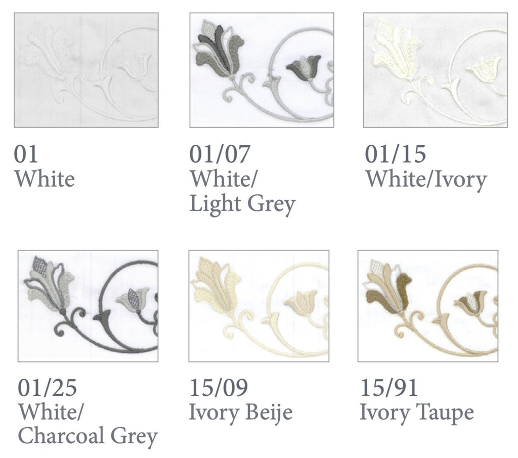 Broccato Embroidery Bedding by Dea Linens