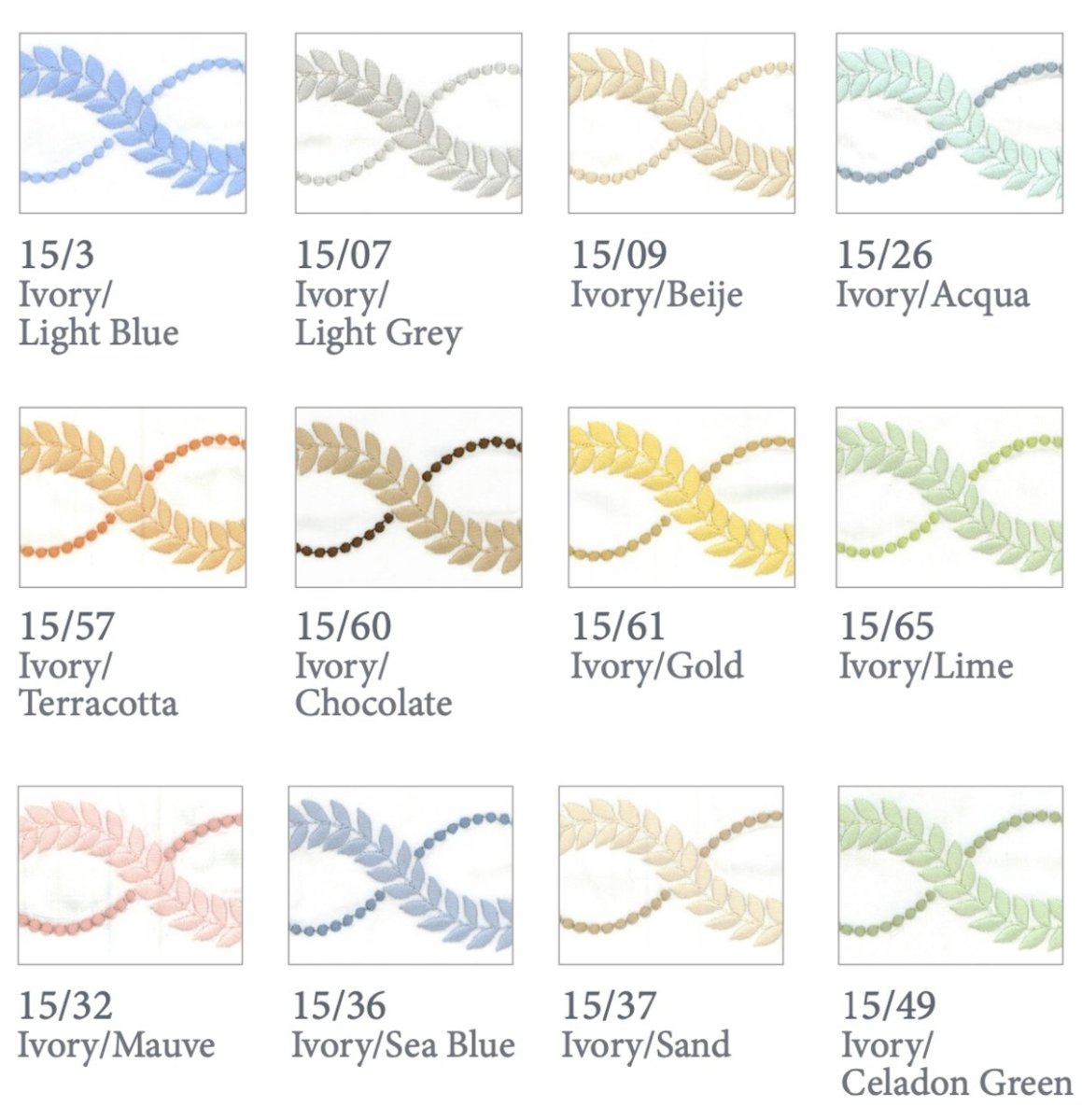 Diana Embroidery Bedding by Dea Linens