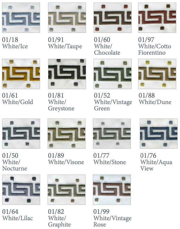 Etruria Embroidery Bedding by Dea Linens