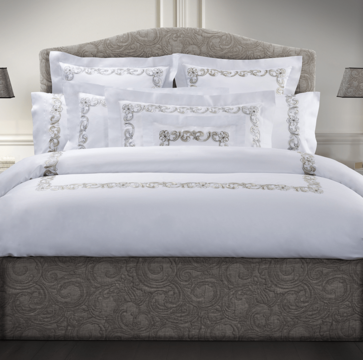 Forte dei Marmi Embroidery Bedding by Dea Linens