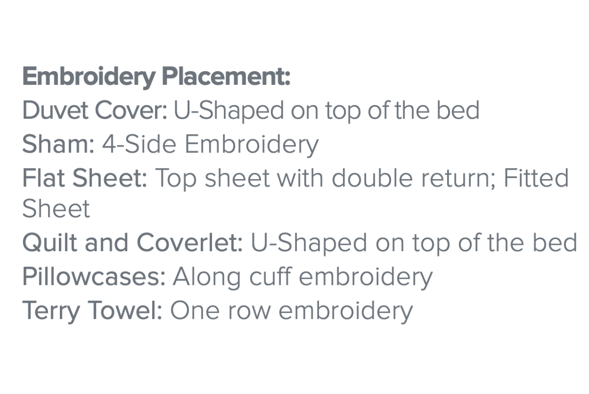 Gianna Embroidery Bedding by Dea Linens