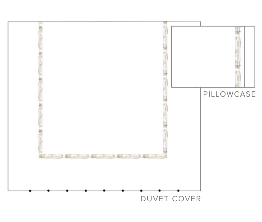 Graffiti Embroidery Bedding by Dea Linens