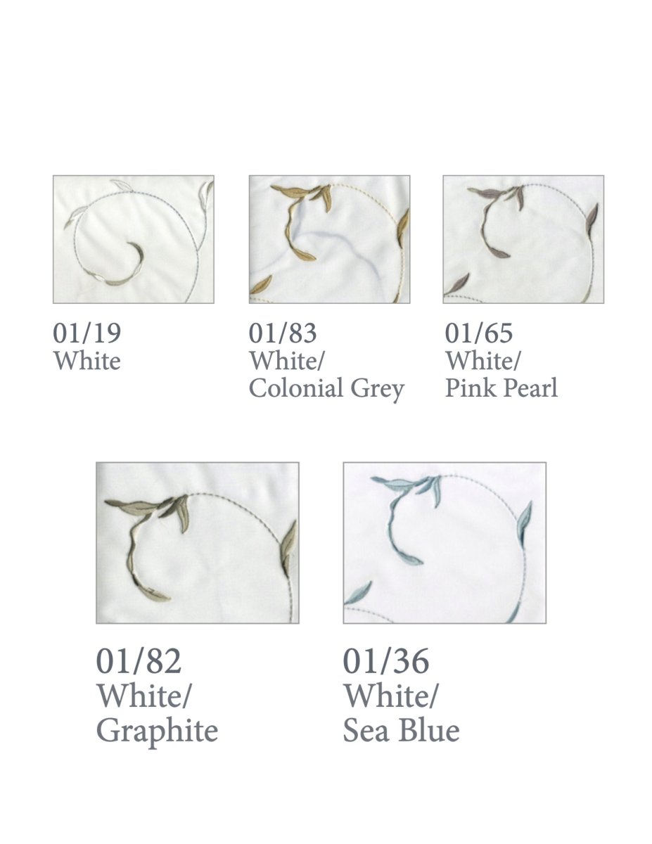 Argentario Embroidery Bedding by Dea Linens