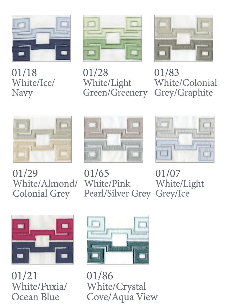 Carrara Embroidered Bedding by Dea Linens