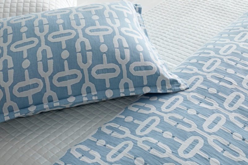 Doorknocker Duvet Set Blue by Ann Gish
