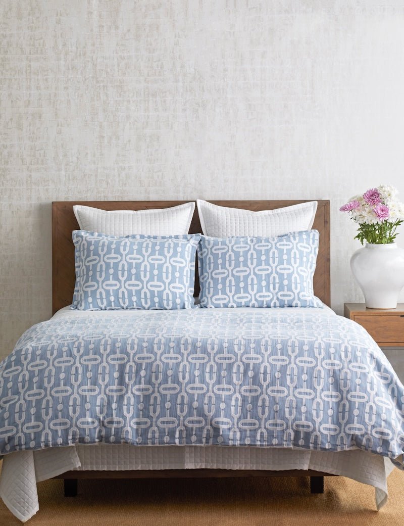Doorknocker Duvet Set Blue by Ann Gish
