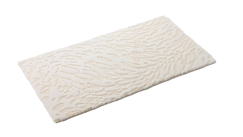 Flow Ivory 103 Bath Rug by Abyss Habidecor