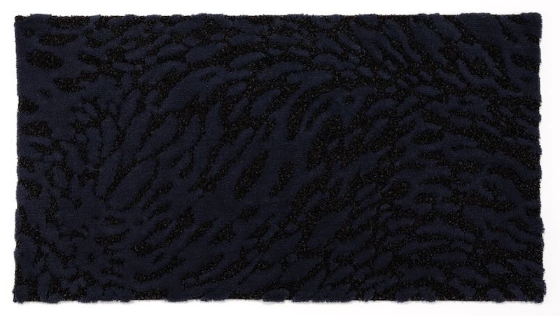 Flow Black 990 Bath Rug by Abyss Habidecor