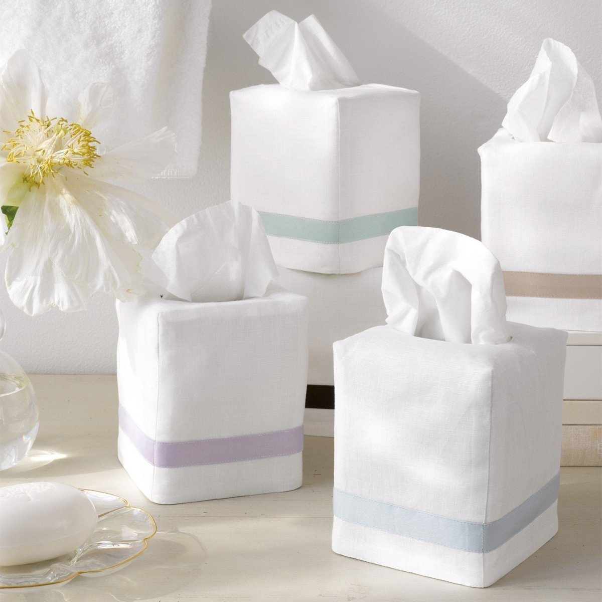 Lowell Tissue Box Covers by Matouk