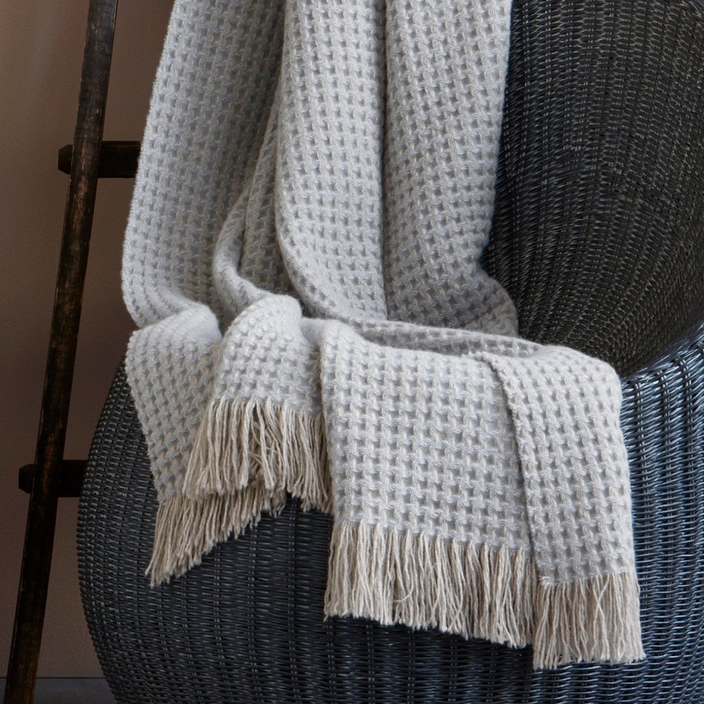 Cleo Cashmere Oversized Throw Blanket by Matouk