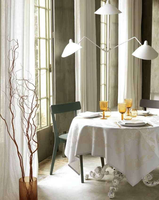 Syracuse Beige Napkins Le Jacquard Français