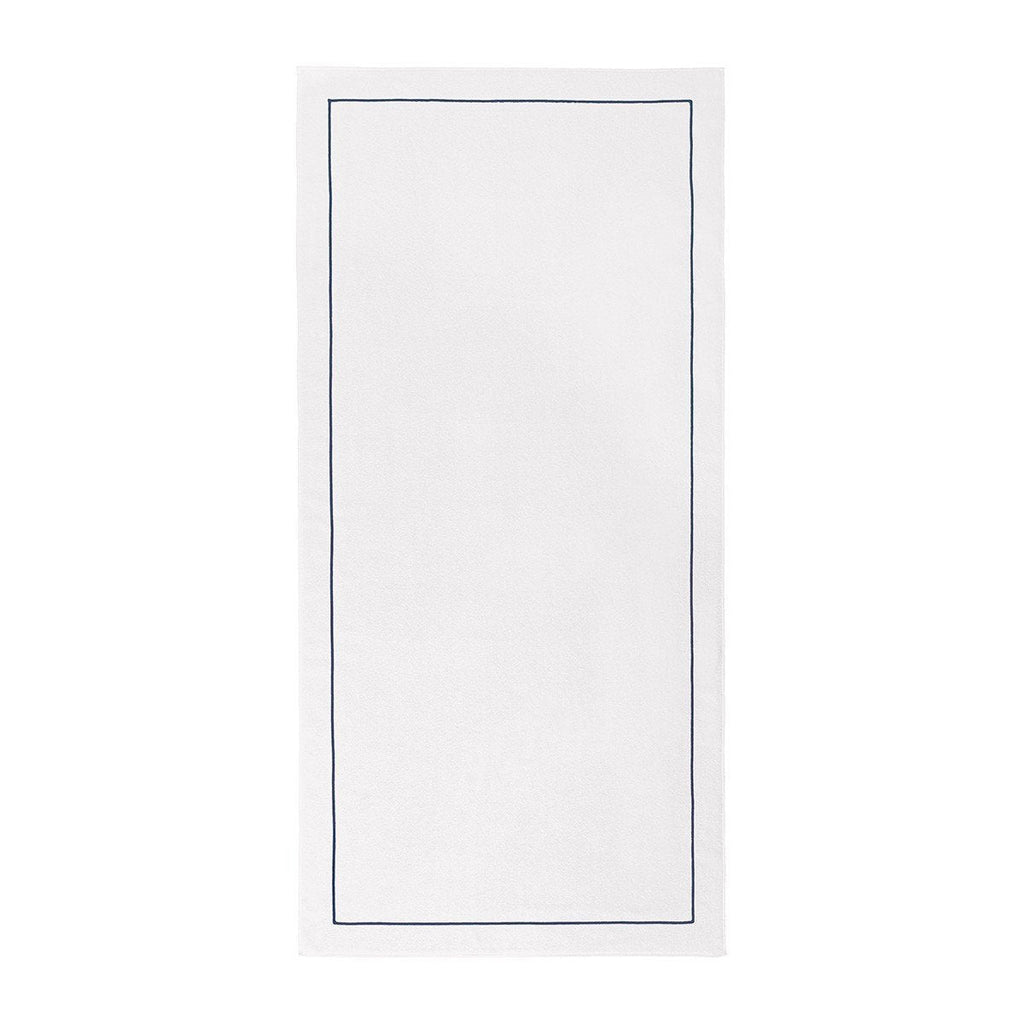 Croisiere Beach Towel in White and Gray by Yves Delorme