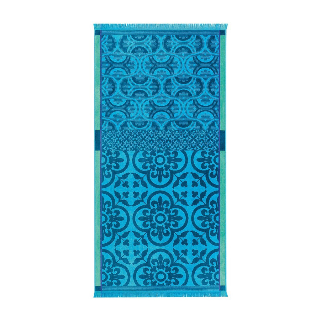 Santorin Beach Towel by Le Jacquard Français