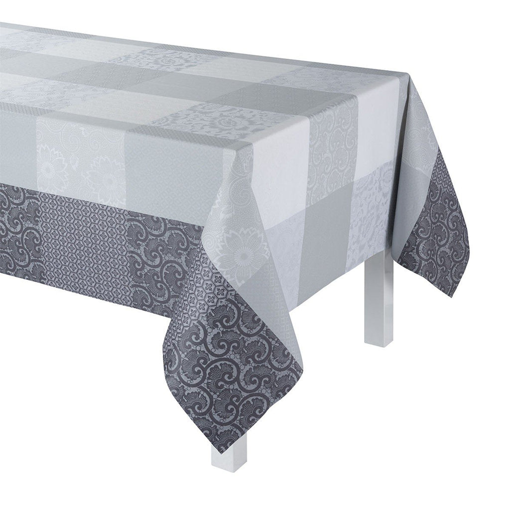 Fleurs de Kyoto Coated Table Linens in Mist