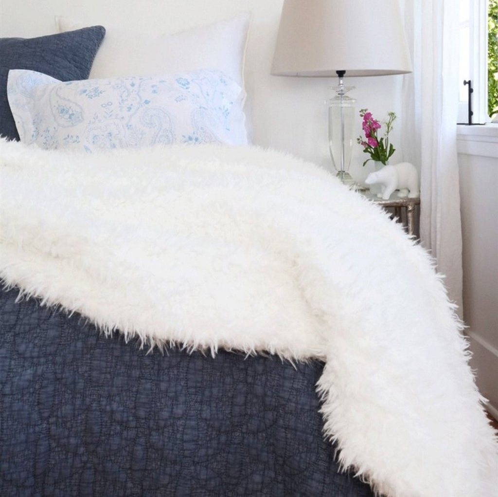 Tula White Oversized Throw