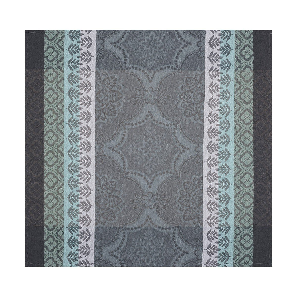 Bastide Coated Grey Tablecloth 69" x 69" by Le Jacquard Français