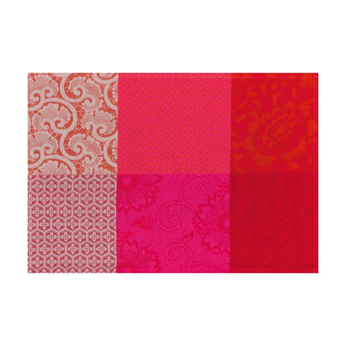 Fleurs de Kyoto Coated Table Linen in Cherry