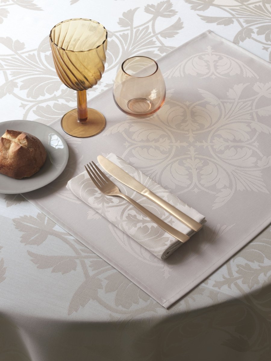 Syracuse Beige Napkins Le Jacquard Français