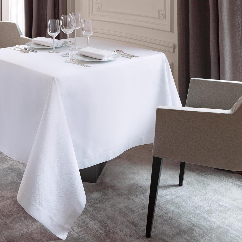 Offre White Table Linens by Le Jacquard Français