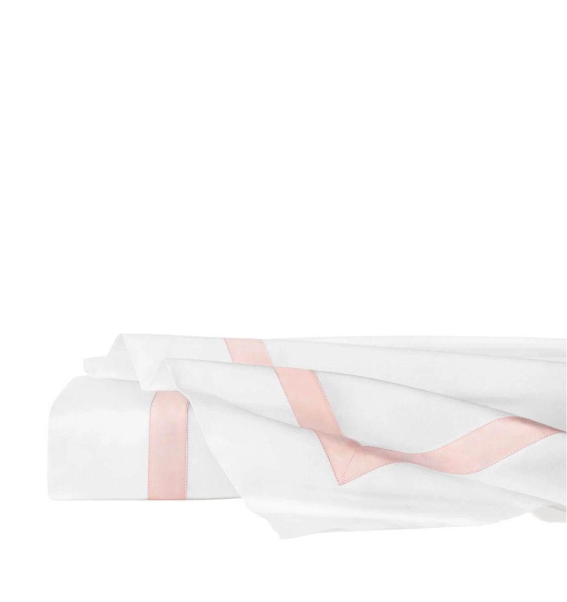 Estate Bedding in White and Petal Pink by Sferra