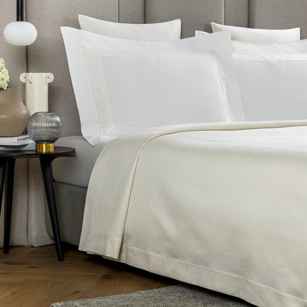Cavalry Milk Bedspread by Frette