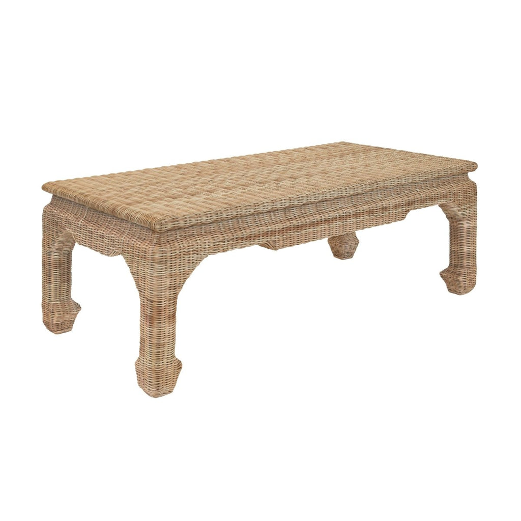 Guinevere Rattan Coffee Table by Worlds Away