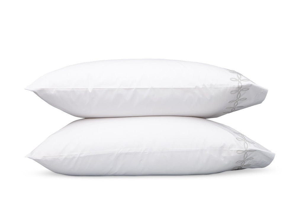 Gordian Knot Silver Bedding by Matouk