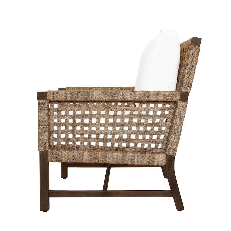 Harmon Seagrass Club Chair by Worlds Away