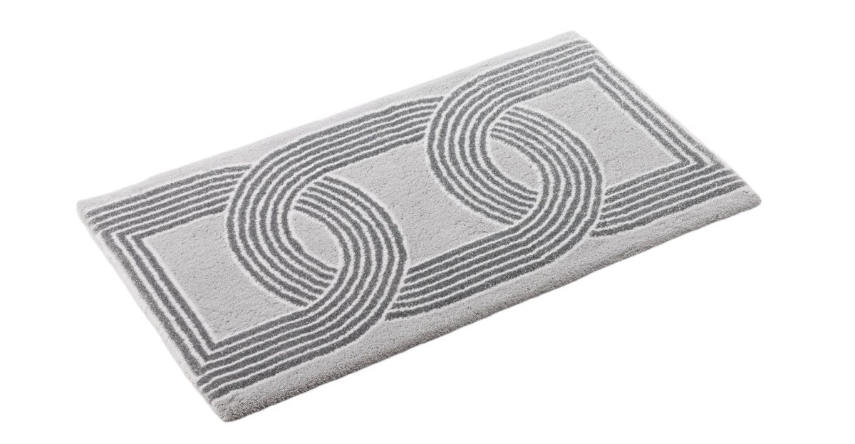 Deauville Small Silver 900 Bath Rug by Abyss Habidecor | Limited Edition