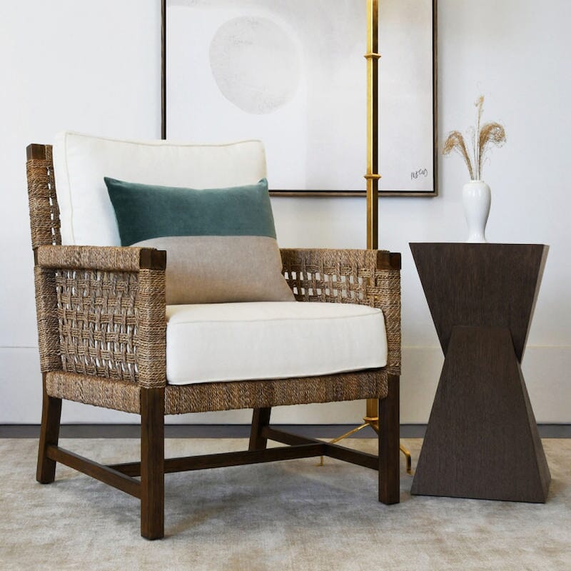 Harmon Seagrass Club Chair by Worlds Away