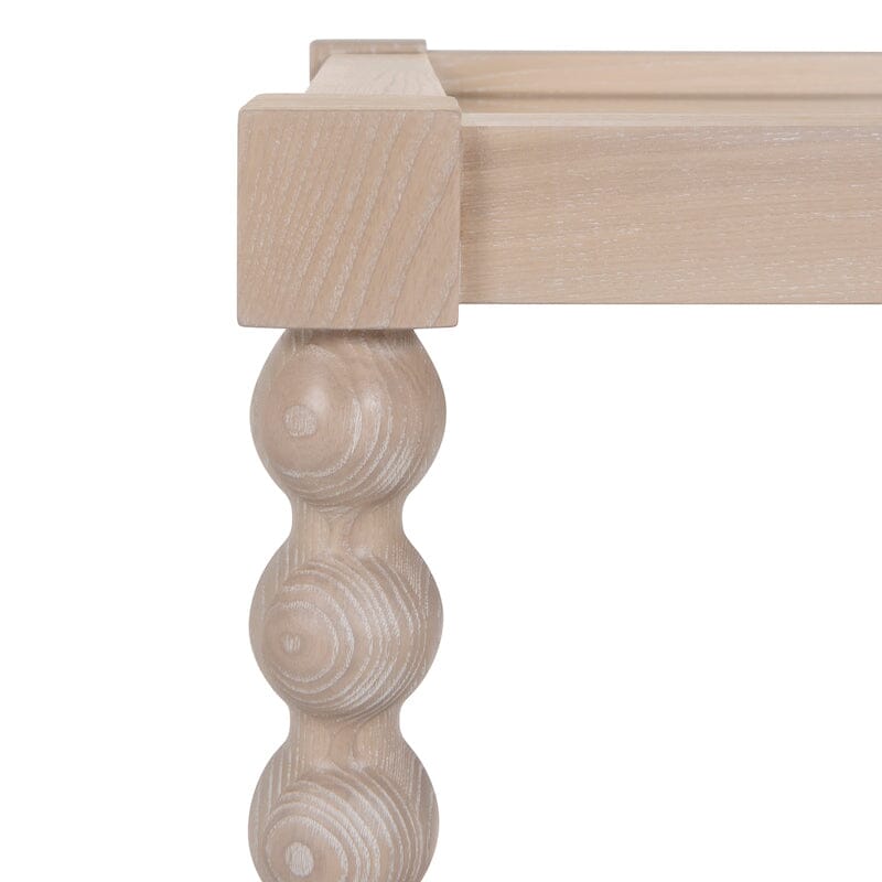 Isadore Light Cerused Oak Bar Cart by Worlds Away