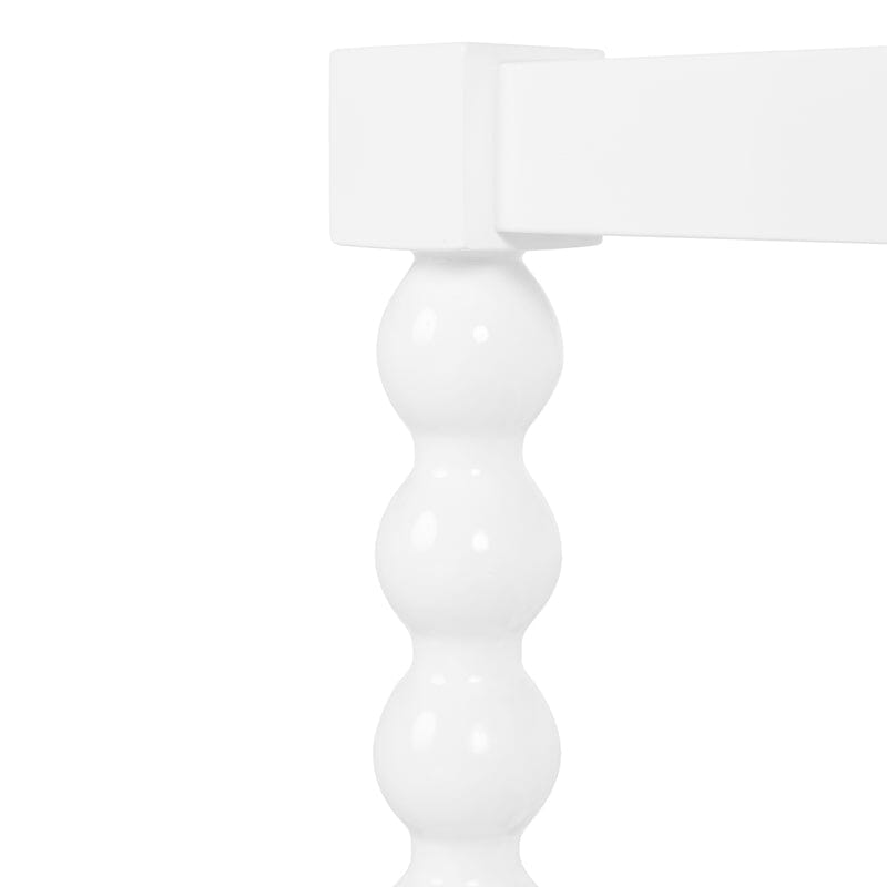 Isadore White Bar Cart by Worlds Away