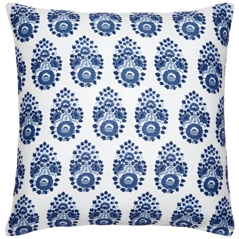 Adira Indigo Blue Outdoor Pillow by John Robshaw