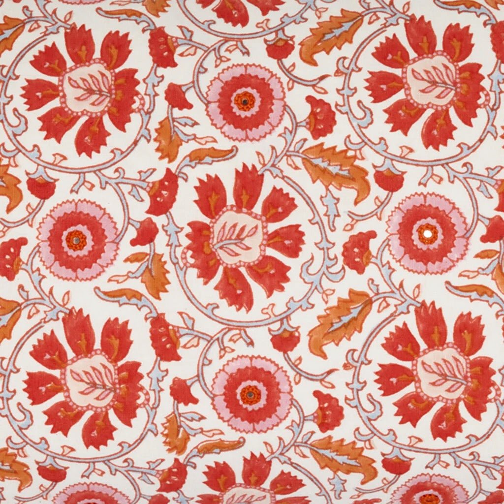 Yavi Coral Bolster Pillow by John Robshaw