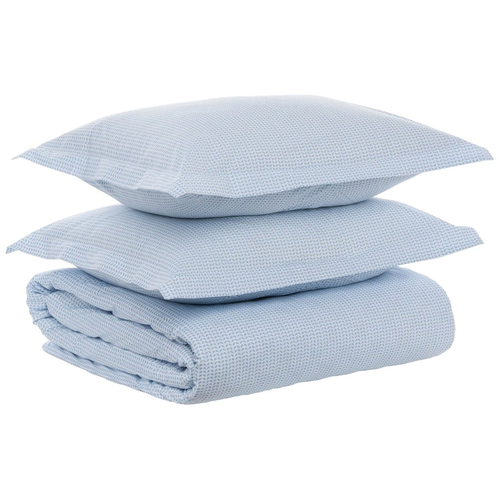 Cinde Light Indigo Organic Duvet Covers by John Robshaw