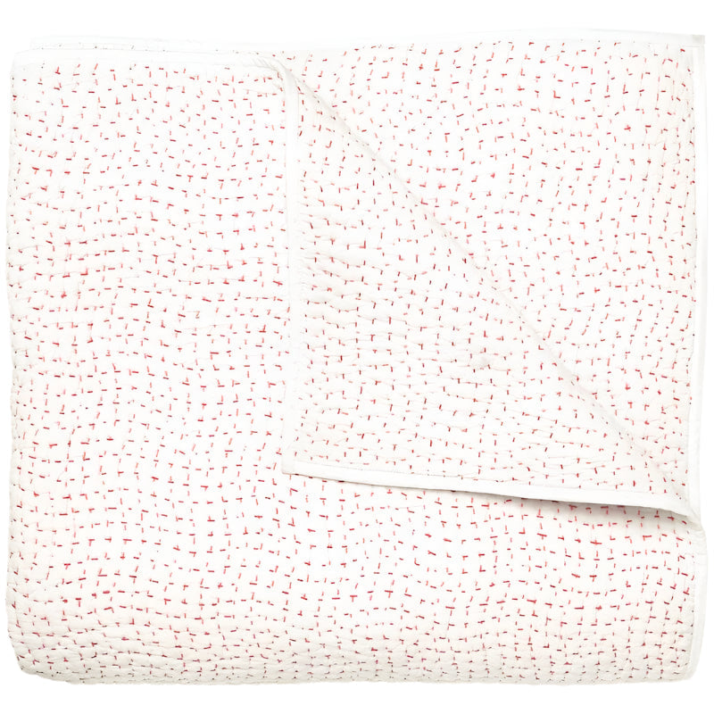 Hand Stitched Lotus Quilted Coverlets by John Robshaw