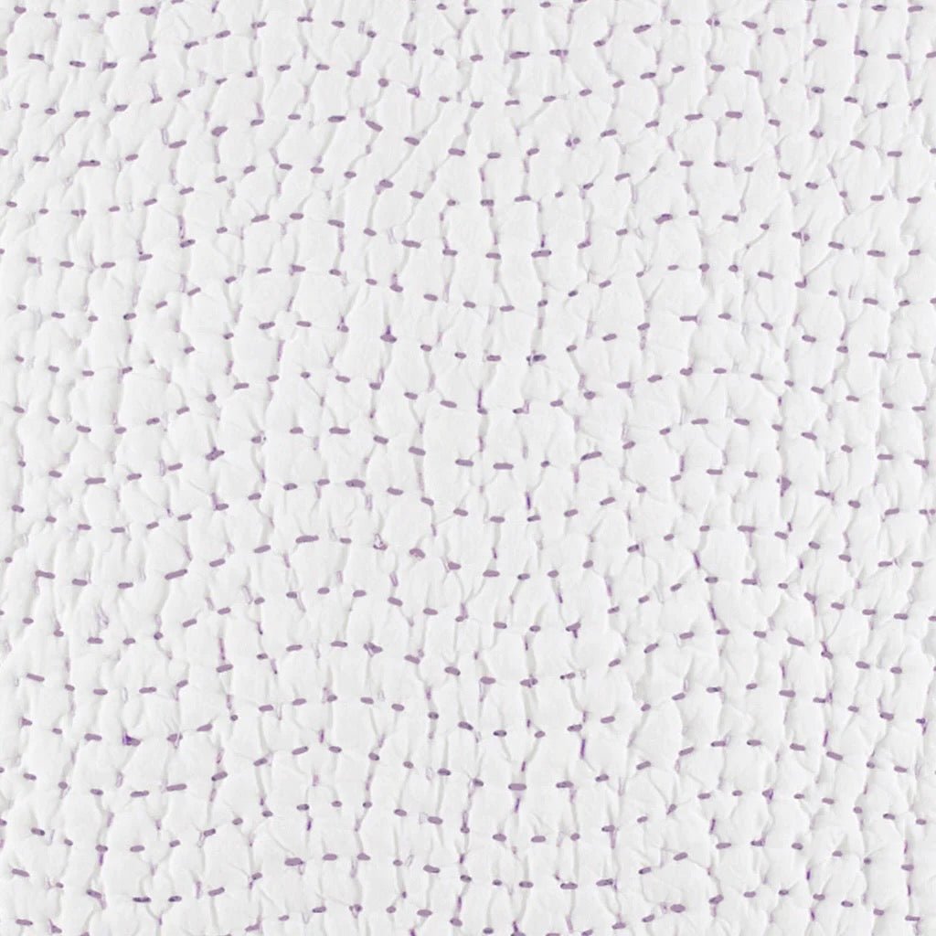 Hand Stitched Lavender Quilted Coverlets by John Robshaw